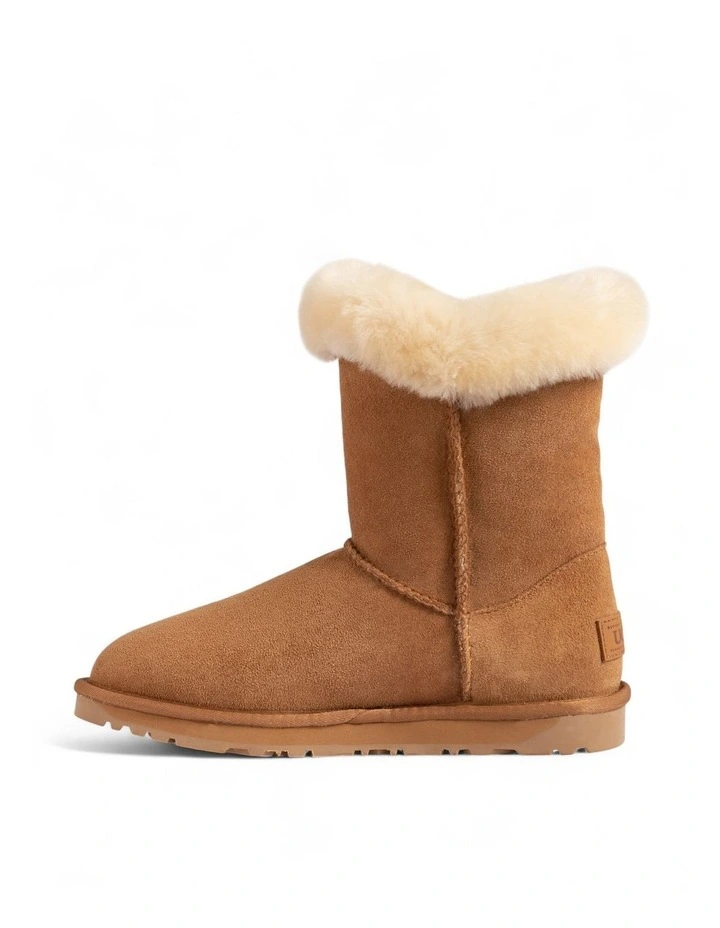 Horns Button Boots in Chestnut image 6