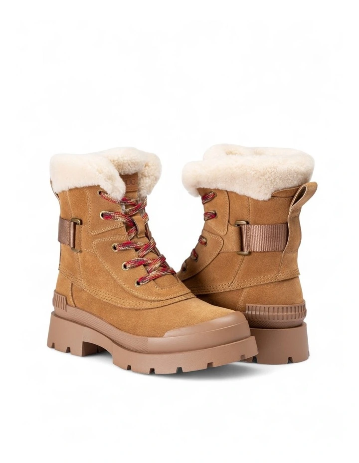 Alex Lace-Up Boots in Chestnut image 2