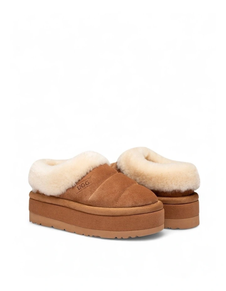 Platform Cactus Slipper (5cm) in Chestnut image 2