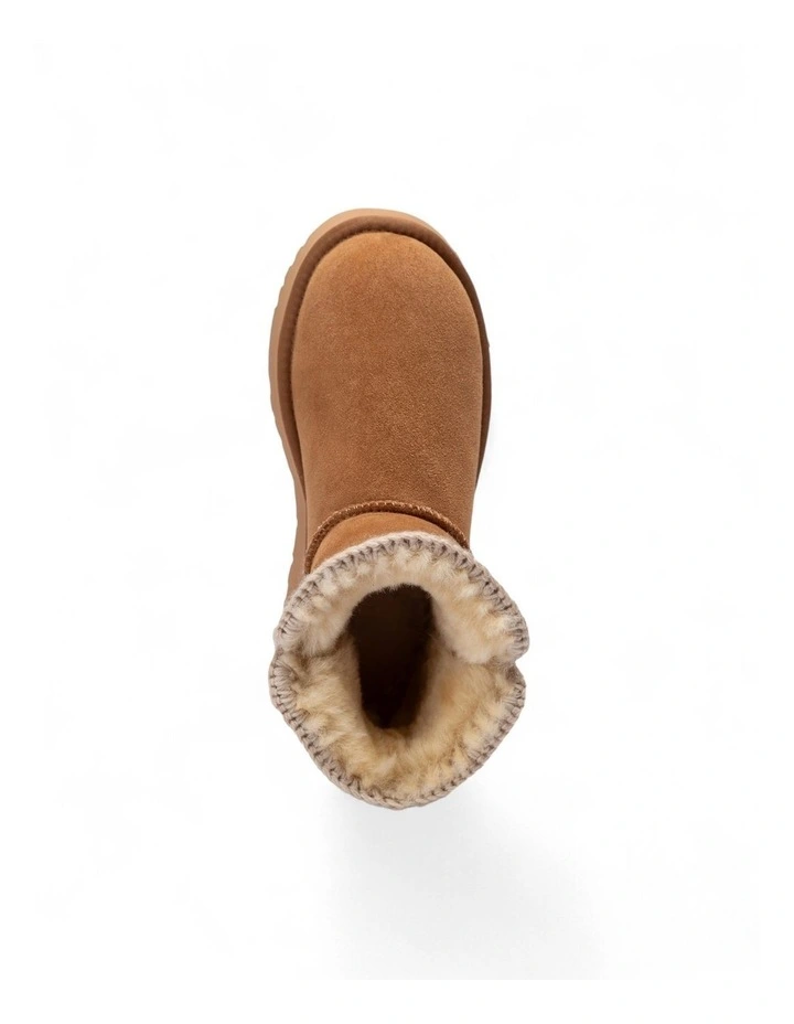 Eskimo Platform Short Boots in Chestnut image 6