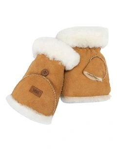 Fingerless & Mitten Glove in Chestnut