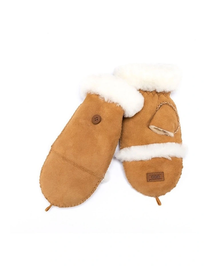 Fingerless & Mitten Glove in Chestnut image 3