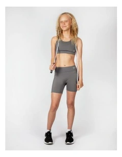 Sports Crop Top in Charcoal