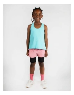 Rise Singlet in Aqua