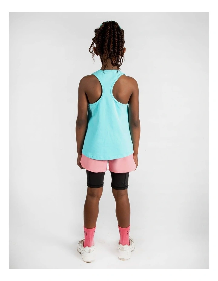 Rise Singlet in Aqua image 2