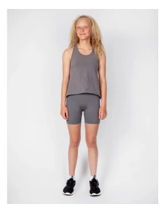 Rise Singlet in Charcoal