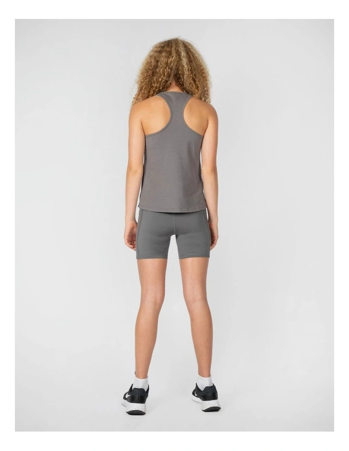 Rise Singlet in Charcoal image 2