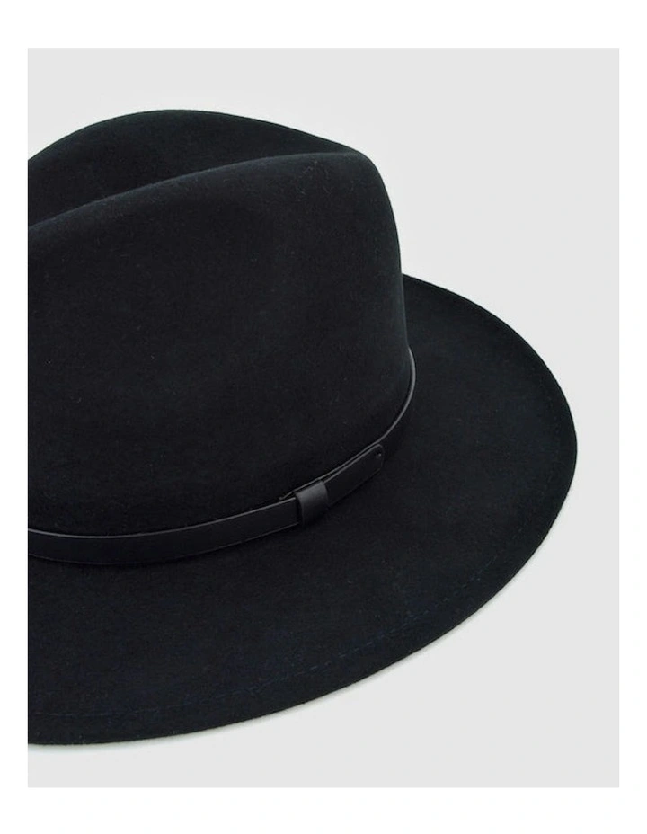 FORD MILLINERY Frankie Fedora Hat In Black MYER