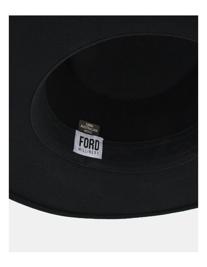 FORD MILLINERY Frankie Fedora Hat In Black MYER