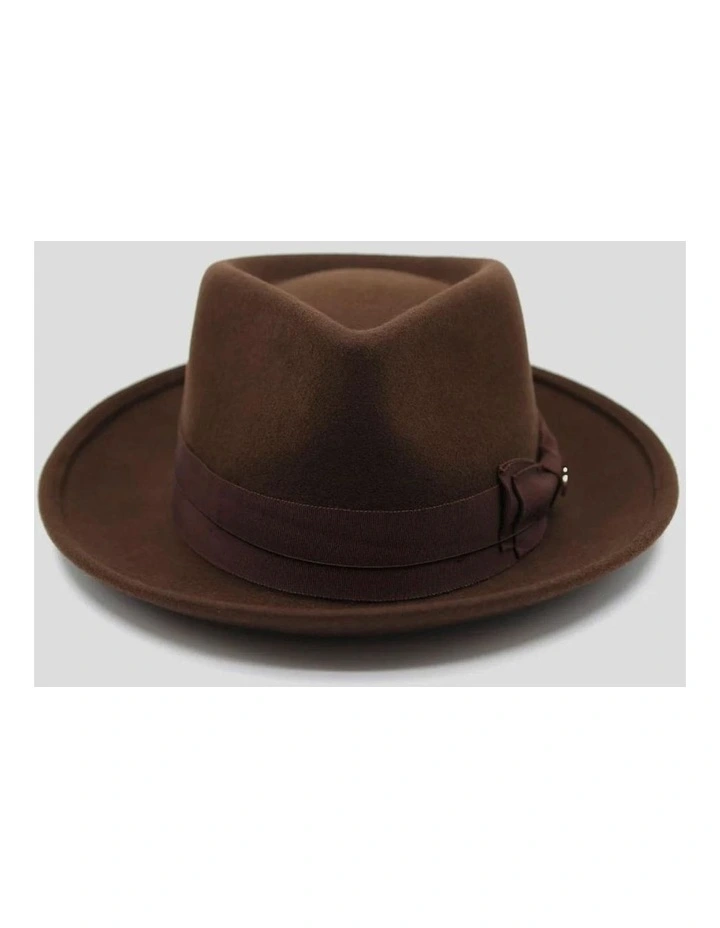 Ford Millinery Bear Fedora Hat In Brown MYER