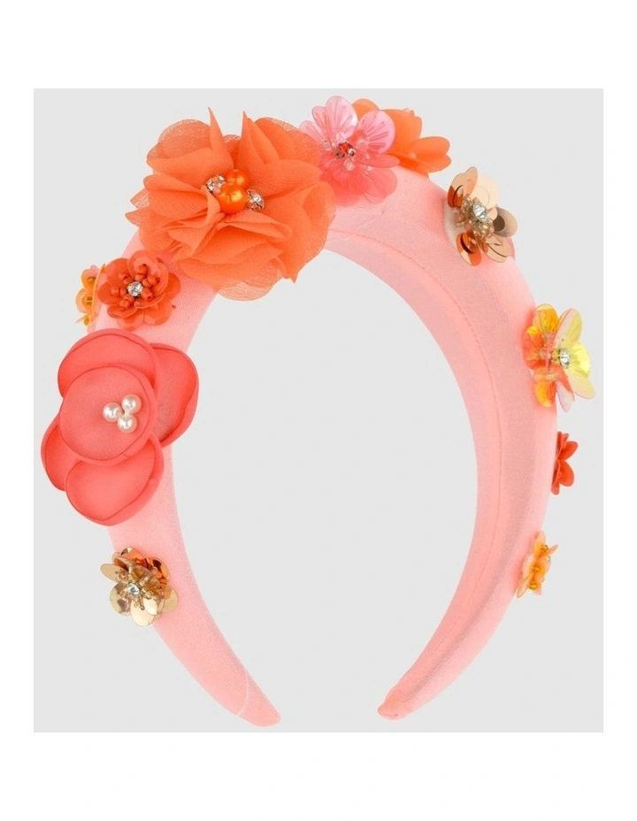 Ford Millinery Akira Headband in Orange MYER