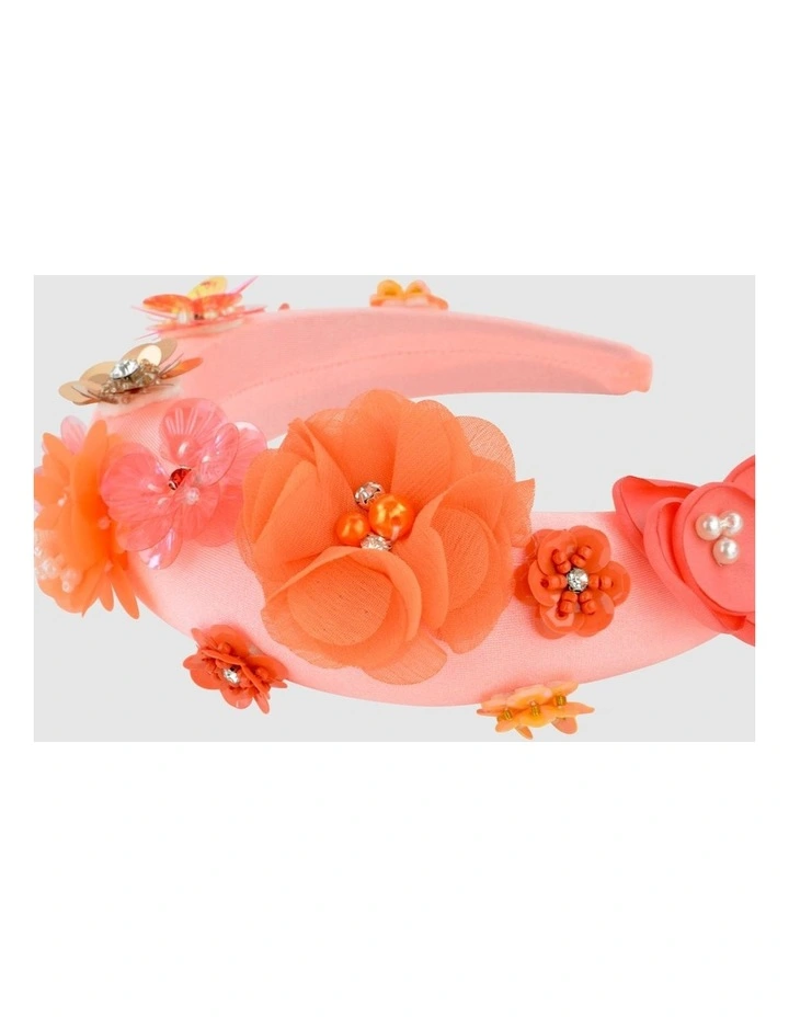 Ford Millinery Akira Headband in Orange MYER