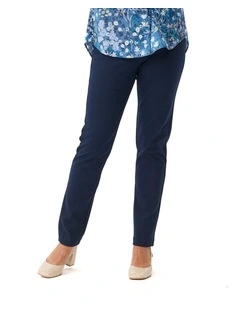 Ponti Narrow Leg Pant in Navy