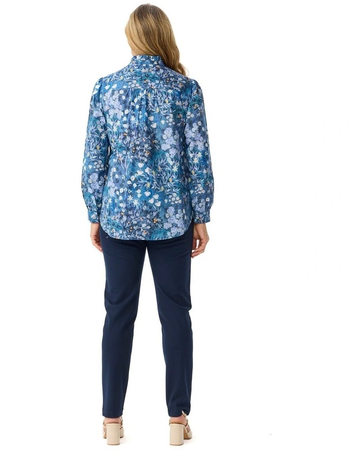 Ponti Narrow Leg Pant in Navy image 2