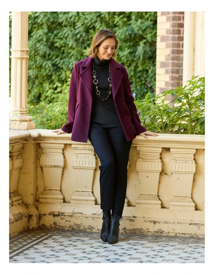 Ponti Narrow Leg Pant in Black image 6