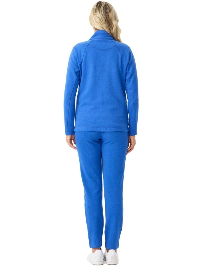 Haven French Rib Zip Up Jacket in Cobalt image 2