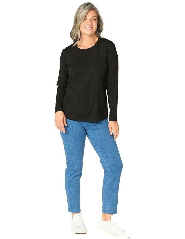 Camp Classic Long Sleeve Tee in Navy image 4