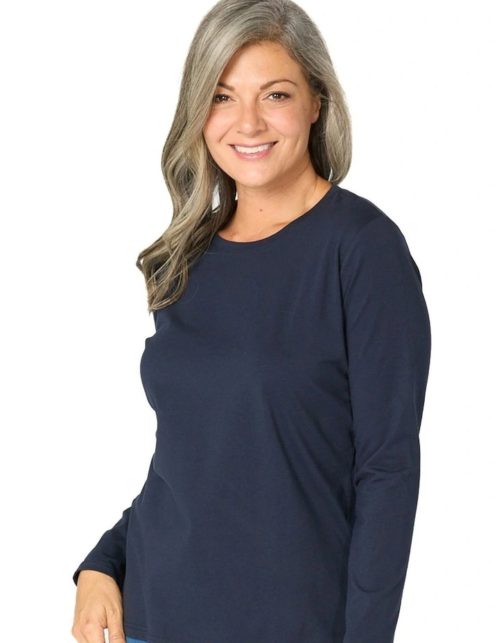 Camp Classic Long Sleeve Tee in Navy image 5