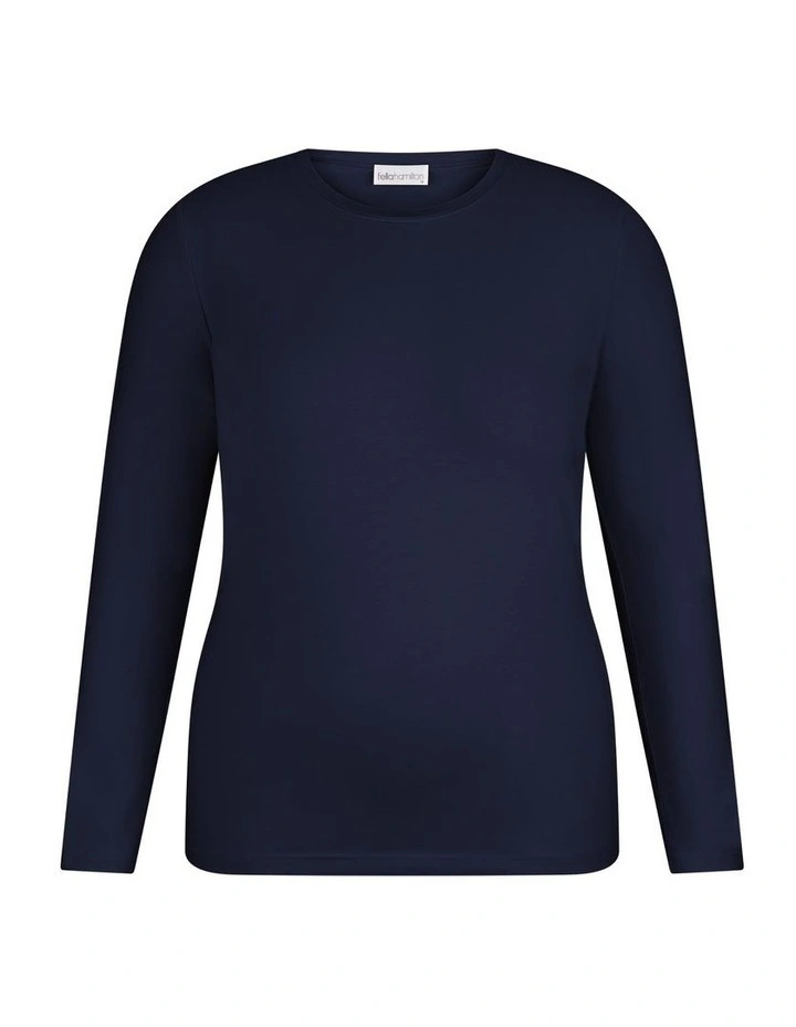 Camp Classic Long Sleeve Tee in Navy image 7