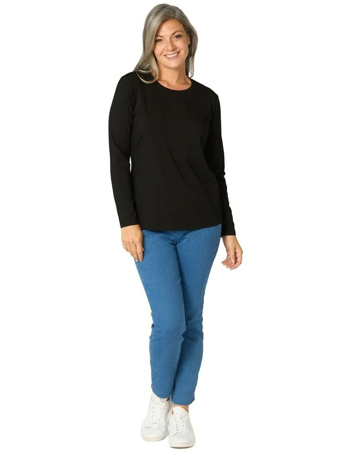 Camp Classic Long Sleeve Tee in Black image 4