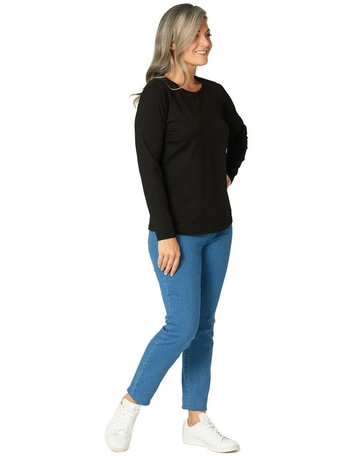 Camp Classic Long Sleeve Tee in Black image 5