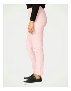 Suzy Stretch Long Pull On Jeans in Baby Pink