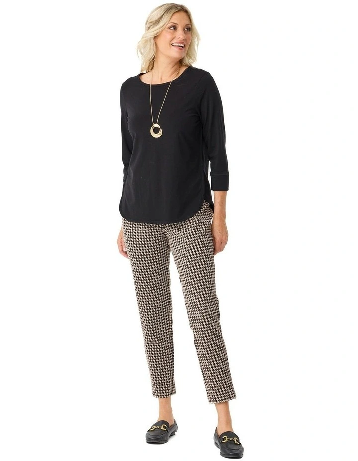 Eternity Modal/Cotton Bind Top in Black image 4