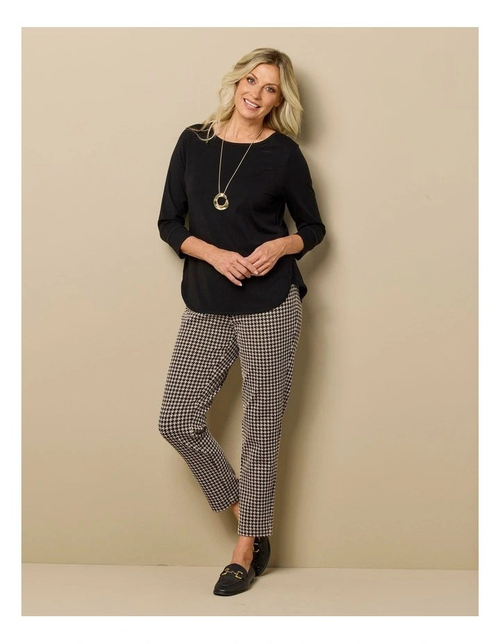 Eternity Modal/Cotton Bind Top in Black image 6