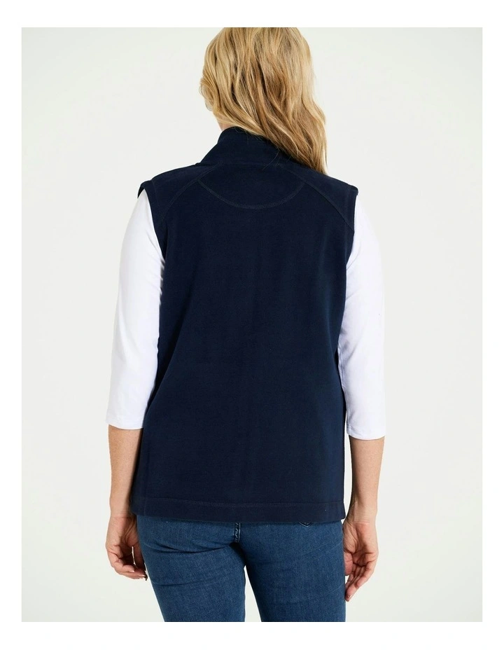 Haven Zip Up Vest in Navy image 5