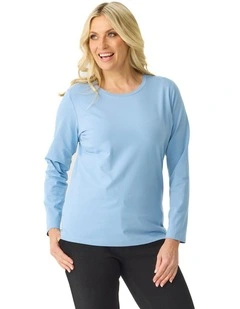 Camp Classic Long Sleeve Tee in Blue