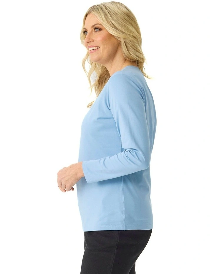 Camp Classic Long Sleeve Tee in Blue image 3