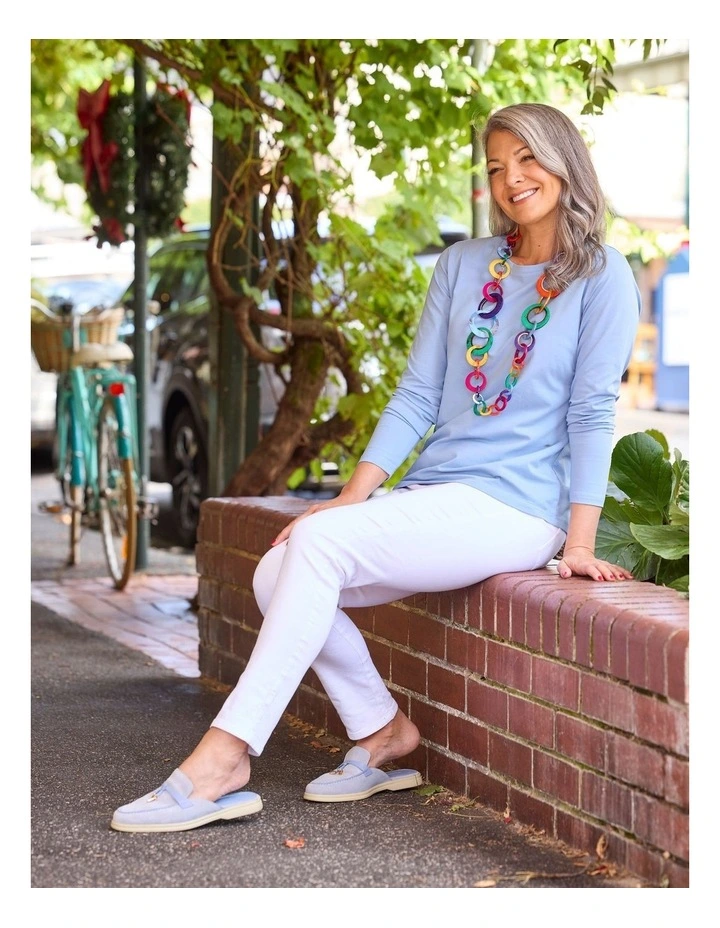 Camp Classic Long Sleeve Tee in Blue image 7