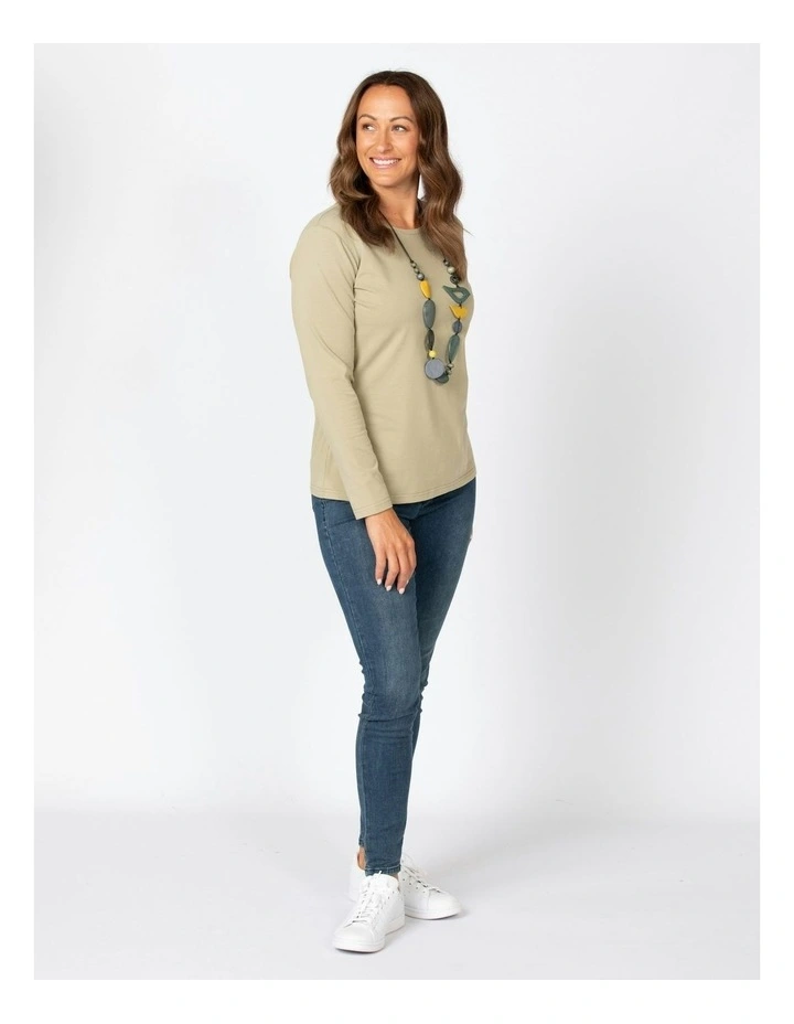 Camp Classic Long Sleeve Tee in Olive image 2