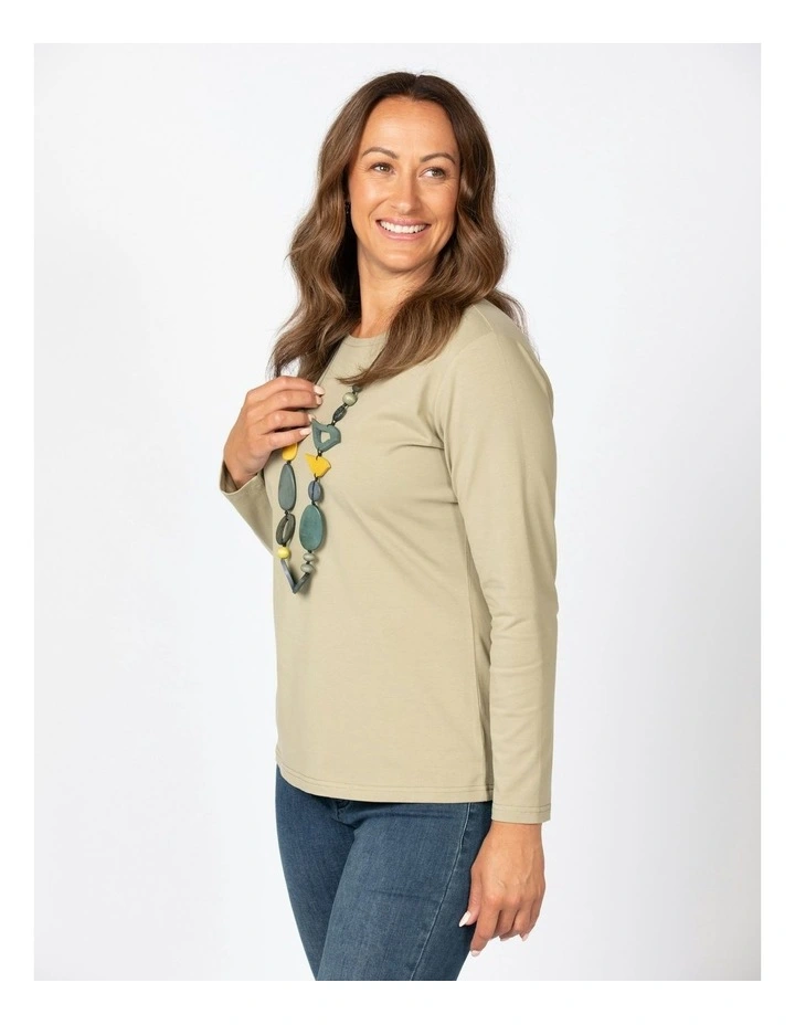 Camp Classic Long Sleeve Tee in Olive image 4