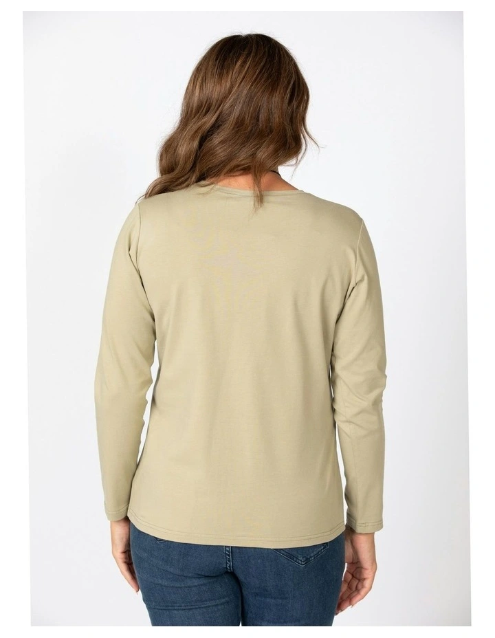 Camp Classic Long Sleeve Tee in Olive image 5