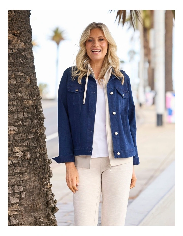 Collared Suzy Jacket in Blue image 5