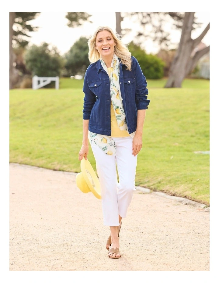 Collared Suzy Jacket in Blue image 6