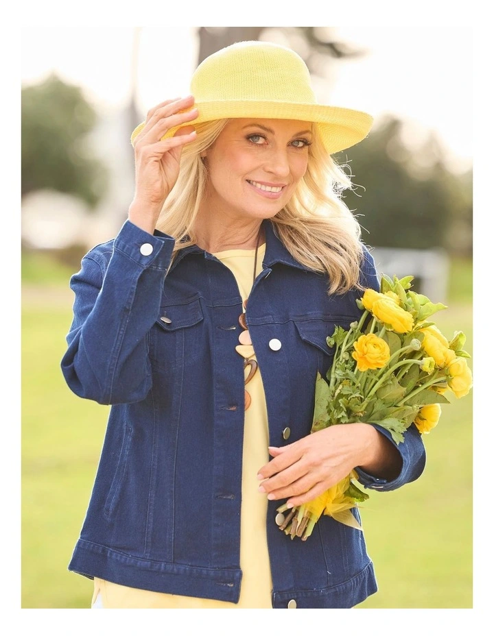 Collared Suzy Jacket in Blue image 7