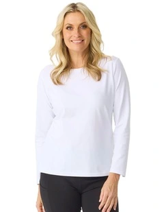 Camp Classic Long Sleeve Tee in White