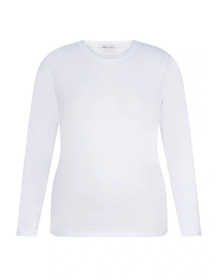 Camp Classic Long Sleeve Tee in White image 7