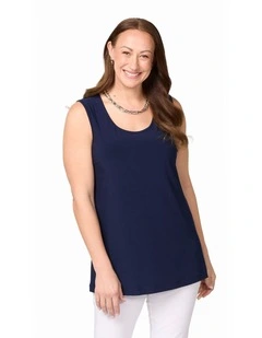 Hush Long Length Singlet in Blue