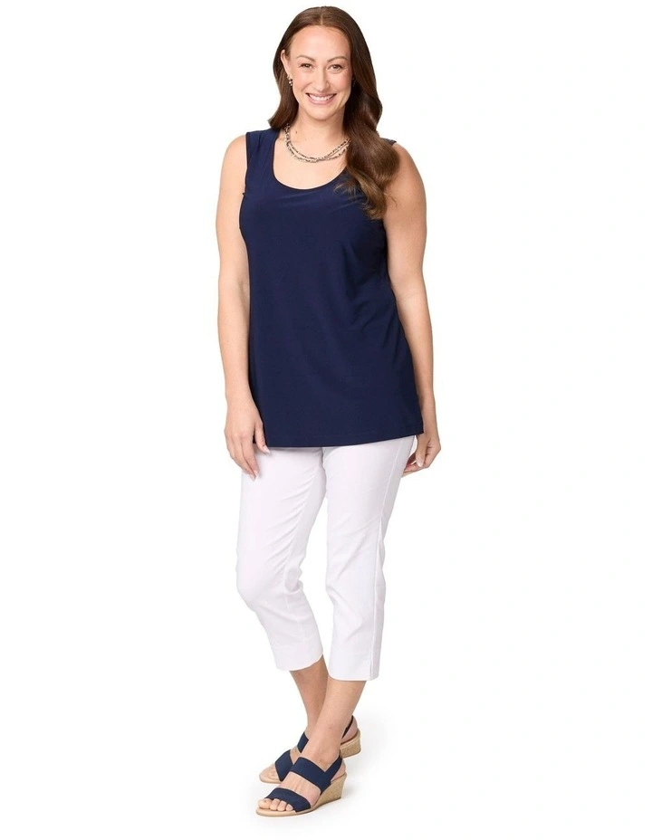 Hush Long Length Singlet in Blue image 4