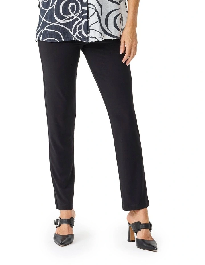 Warm Up High Neck Skivvy in Black image 1