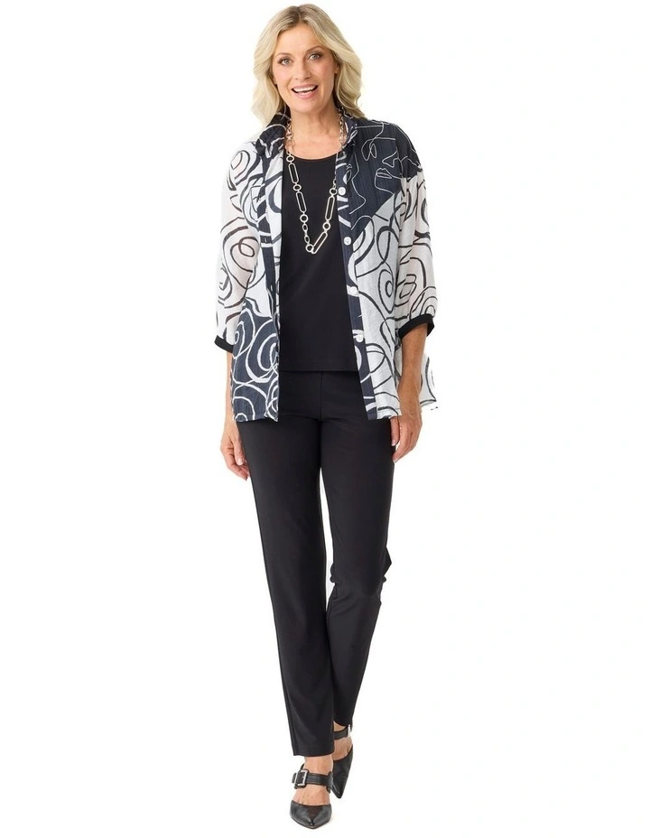 Warm Up High Neck Skivvy in Black image 4