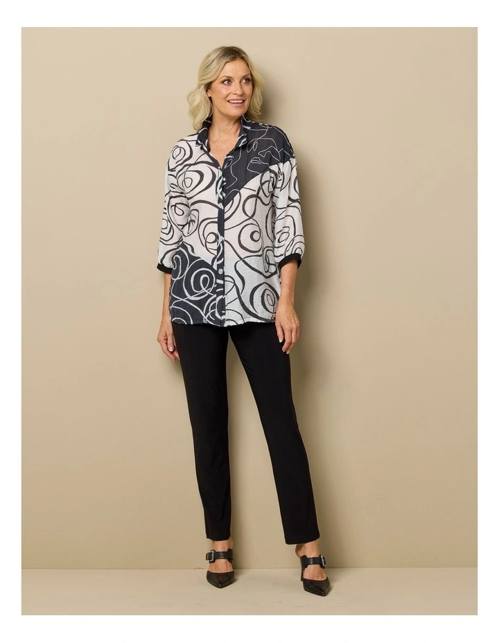 Warm Up High Neck Skivvy in Black image 6