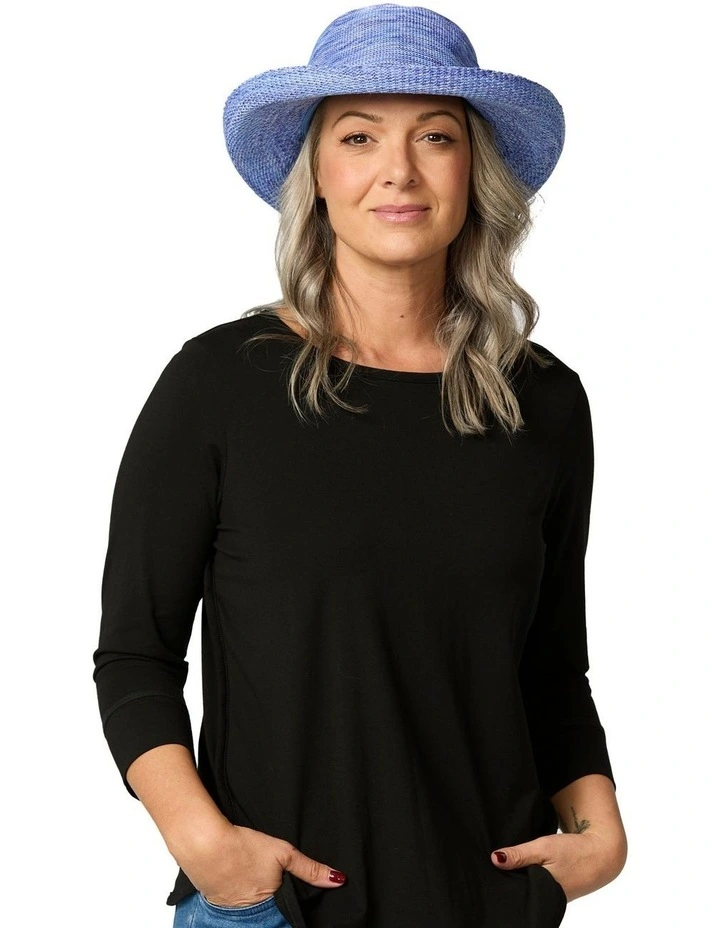 Classic Breton Squash & Wash Hat in Blue image 4