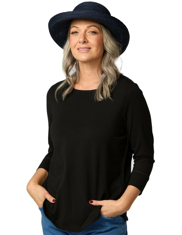 Classic Breton Squash & Wash Hat in Navy image 5