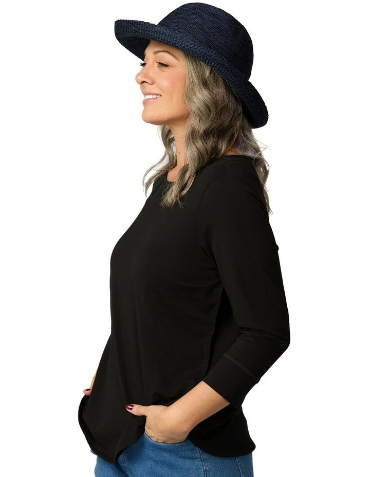 Classic Breton Squash & Wash Hat in Navy image 7