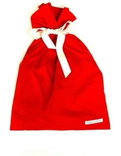 Large Fh Ribbon Tie Gift Bag in Red