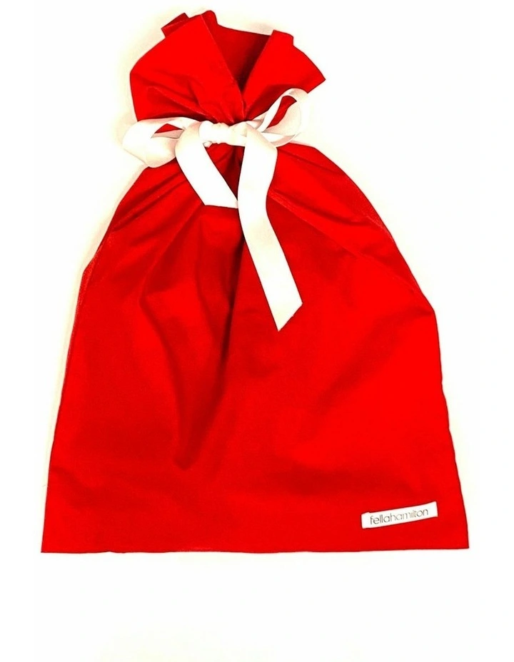 Large Fh Ribbon Tie Gift Bag in Red image 1